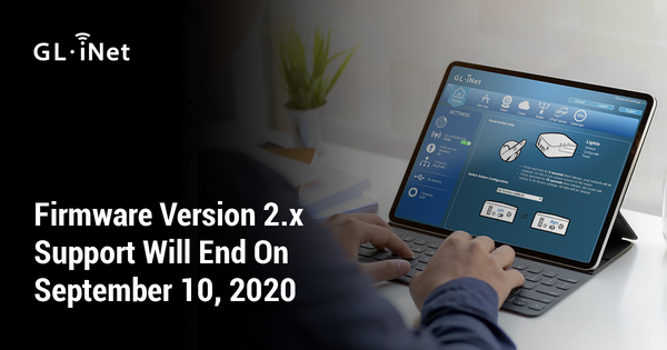 Firmware Version 2.x のサポートは2020年9月10日に終了します