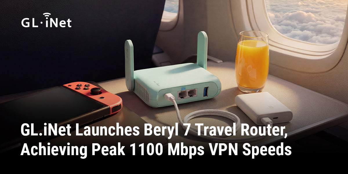 GL.iNet Launches Beryl 7 Travel Router, Achieving Peak 1100 Mbps