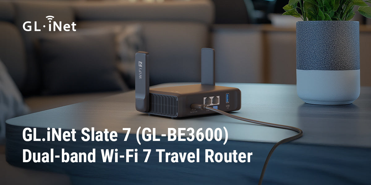 GL.iNet Slate 7 (GL-BE3600) Dual-band Wi-Fi 7 Travel Router