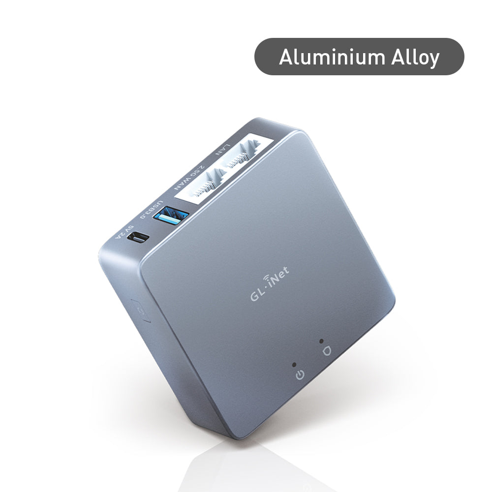 Brume 2 (GL-MT2500/MT2500A) VPN Security Gateway | ABS Plastic | Aluminium Alloy