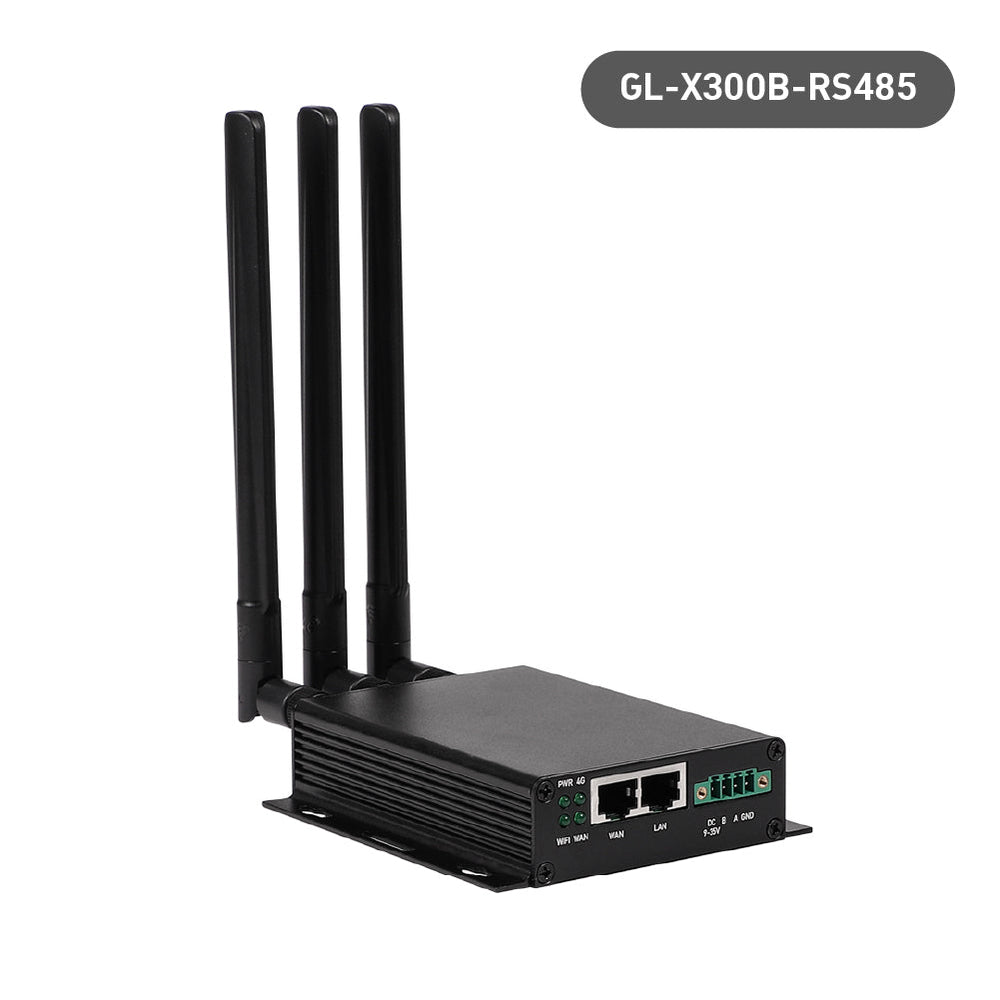 Collie (GL-X300B) Industrial 4G Gateway | RS485 | EG25-G Global Version | US+EU+UK+AU plug