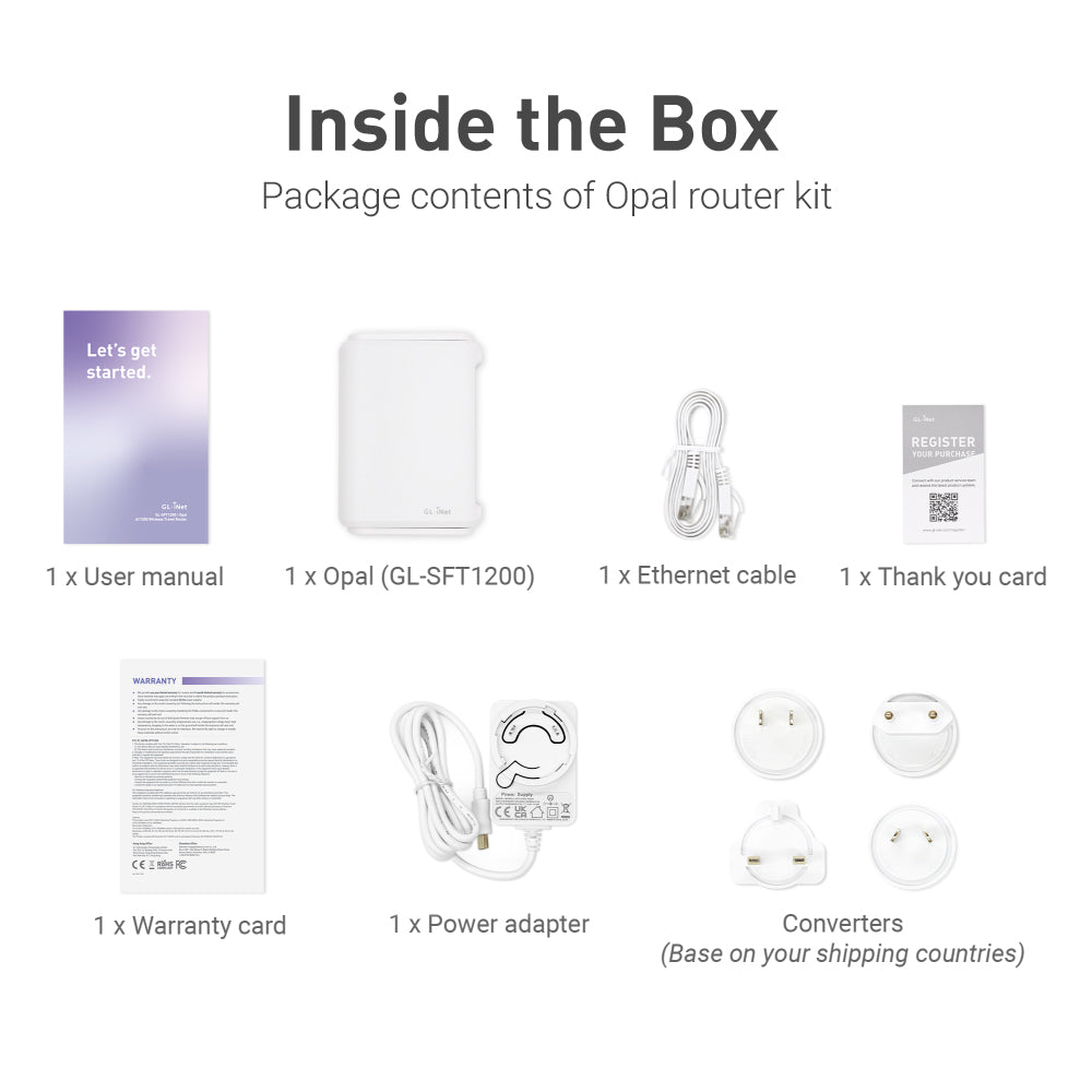 Opal (GL-SFT1200) Wireless Travel Router