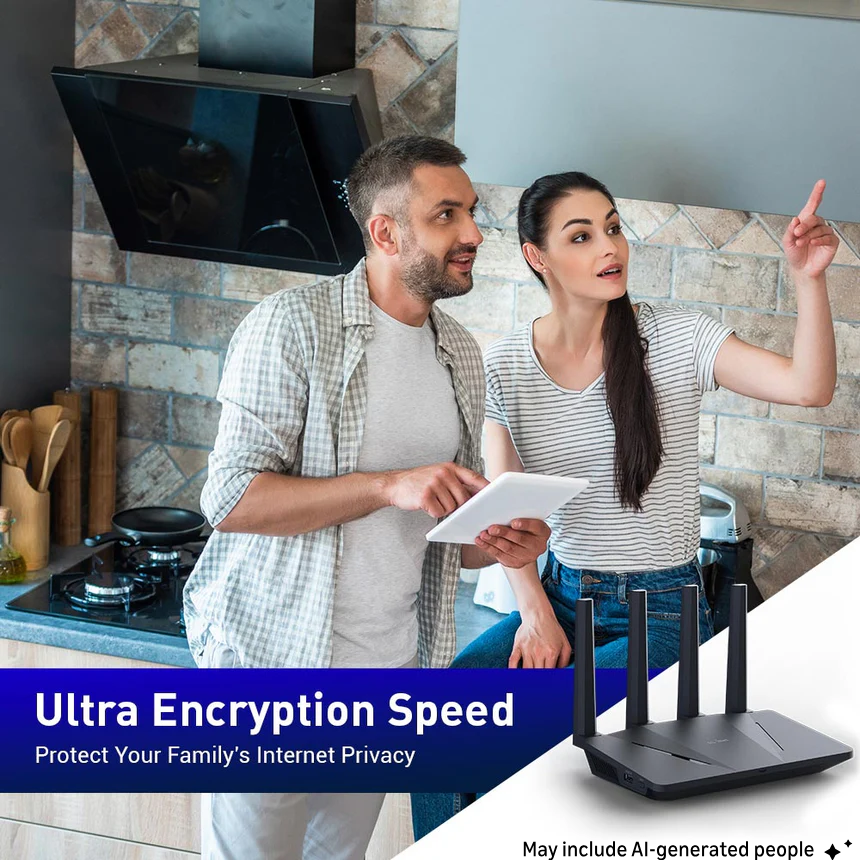 Flint (GL-AX1800) Wi-Fi 6 Home Secure Router