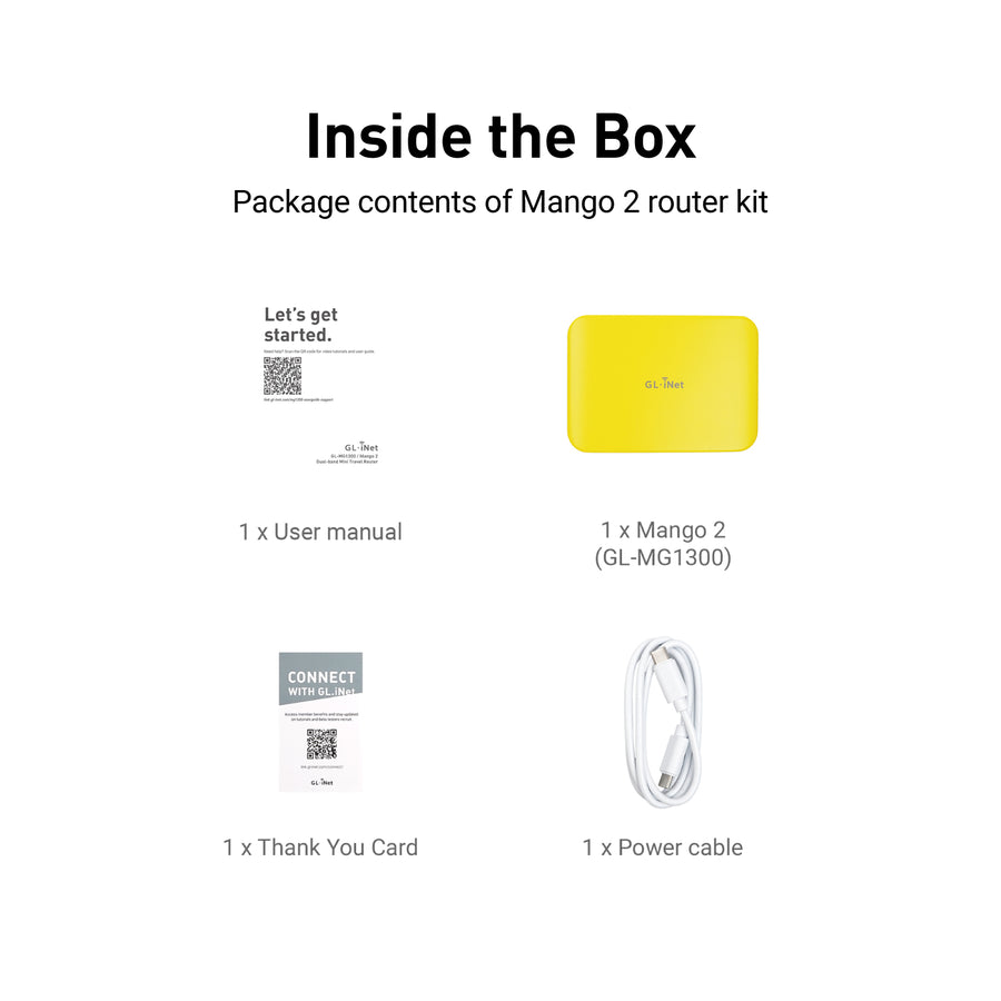 Mango 2 (GL-MG1300) Dual-band Mini Travel Router