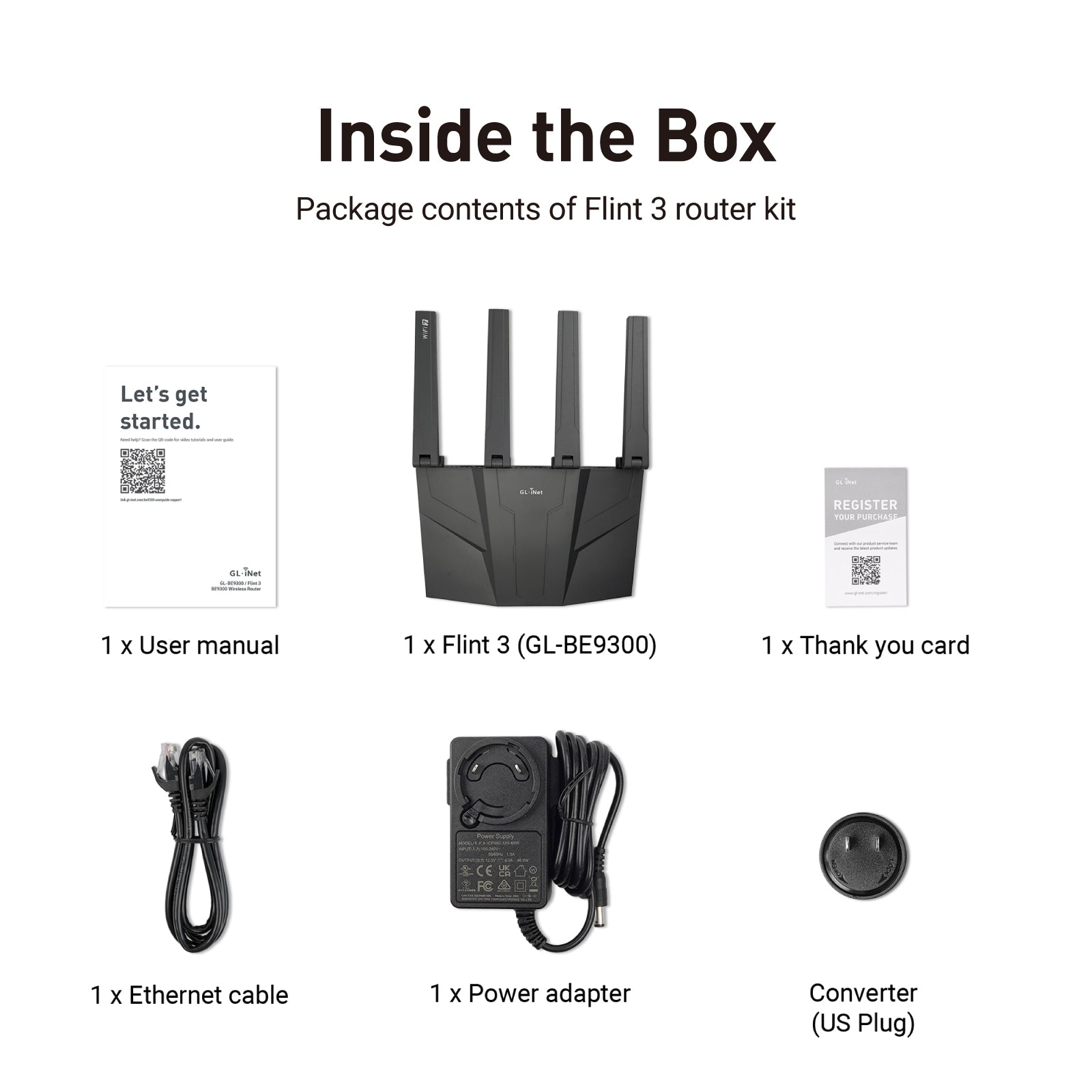 GL.iNet GL-BE9300 Flint 3 未開封 Flint 3 (GL-BE9300) | Tri-band Wi-Fi 7 Home Router — GL.iNet