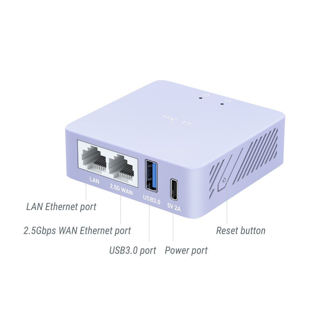 ルーター・ネットワーク機器 GL-MT2500A (BRUME2) Brume 2 (GL-MT2500) | リモートアクセス向けセキュリティゲートウェイ