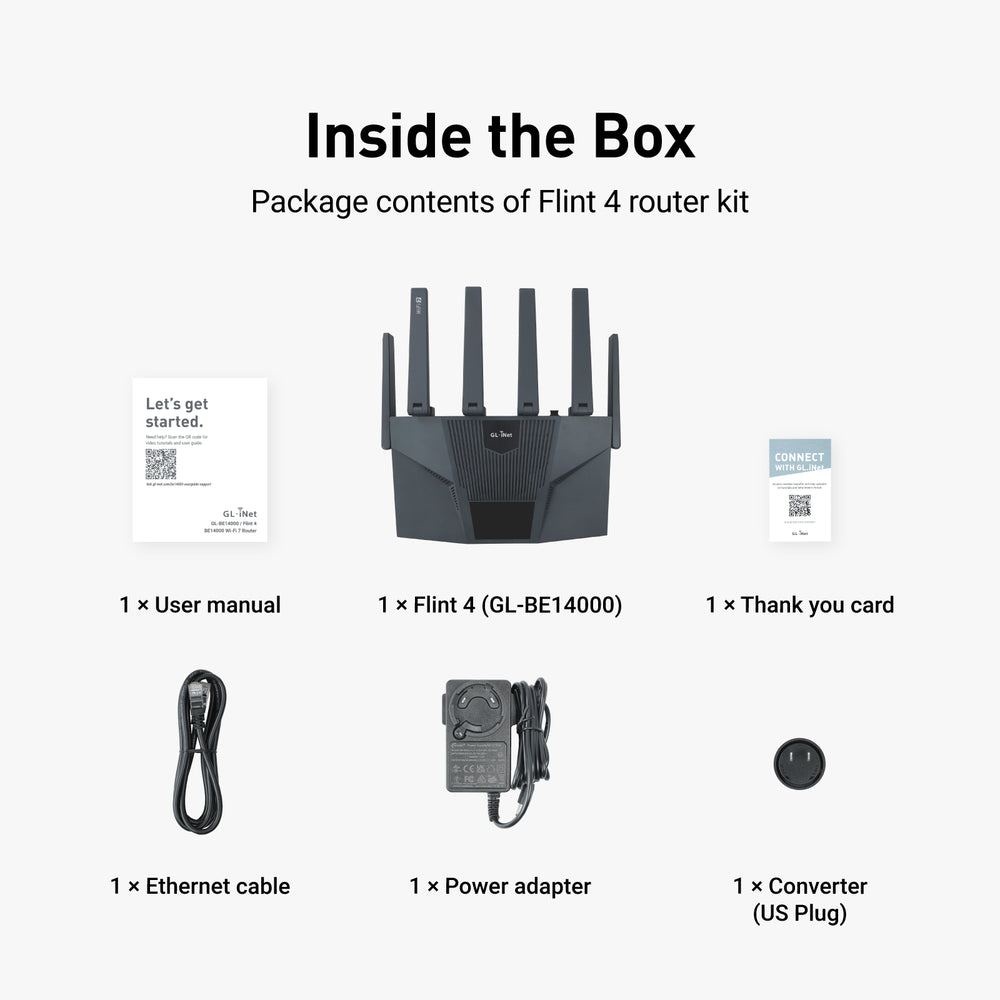 Flint 4 (GL-BE14000) Tri-band Wi-Fi 7 Home Router