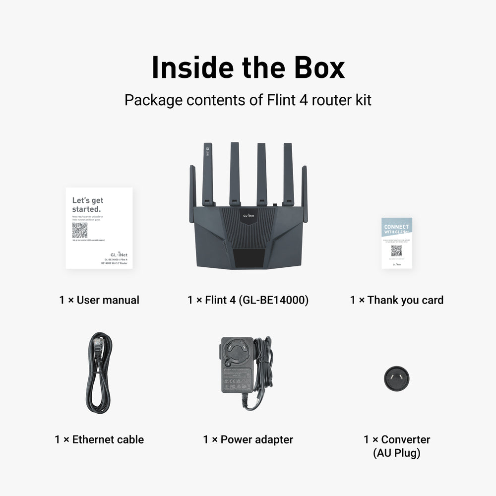 Flint 4 (GL-BE14000) Tri-band Wi-Fi 7 Home Router
