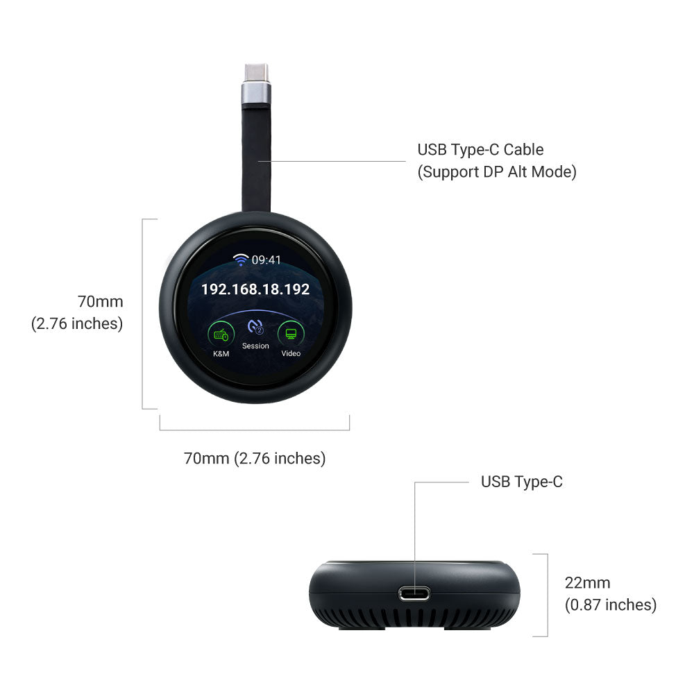 Comet Q (GL-RMQ1) All-in-One USB Remote KVM with Wi-Fi 6