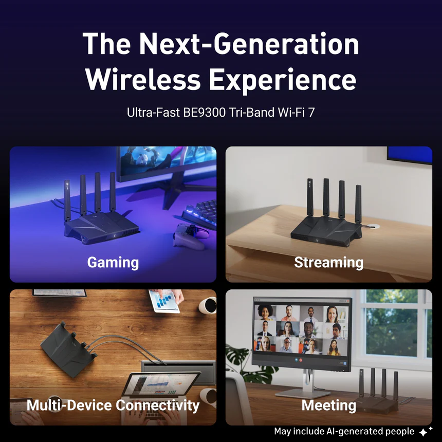 Flint 3 (GL-BE9300) Tri-band Wi-Fi 7 Home Router