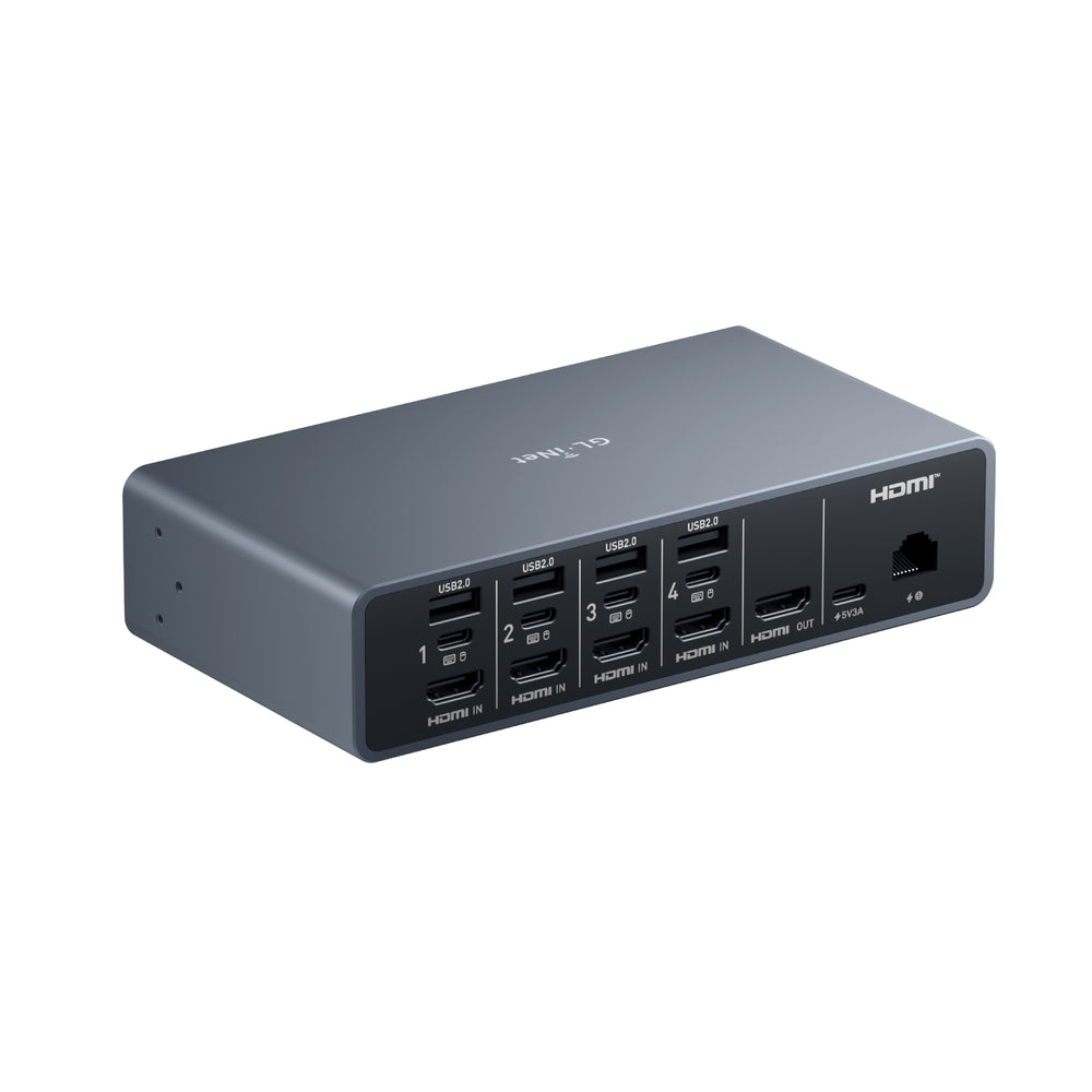 Comet X (GL-RM4PE) Quad-Port Remote KVM with PoE