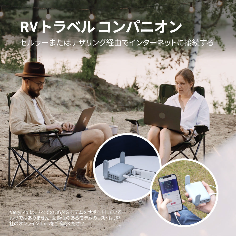 Beryl AX (GL-MT3000) | ポケットサイズのWi-Fi 6トラベルルーター