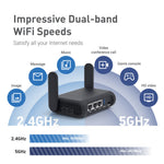 Slate Plus (GL-A1300) Ultra Efficient VPN Encrypted Gigabit Travel Router