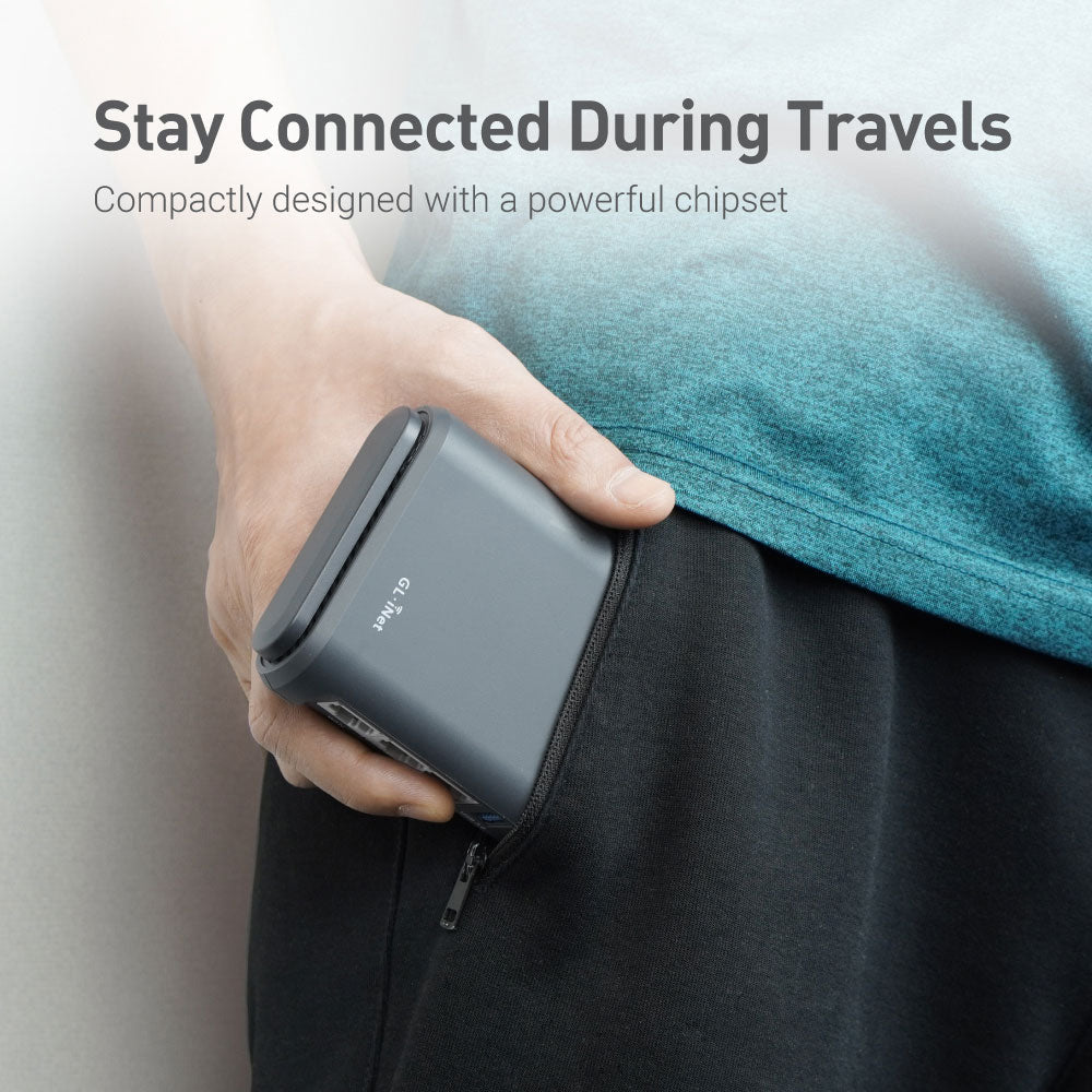 Slate Plus (GL-A1300) | Efficient VPN Encrypted Travel Router — GL