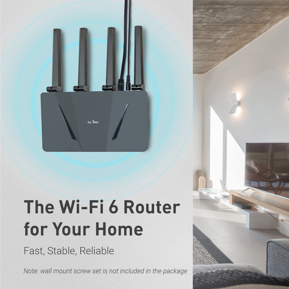 Flint (GL-AX1800) Wi-Fi 6 Home Secure Router — GL.iNet