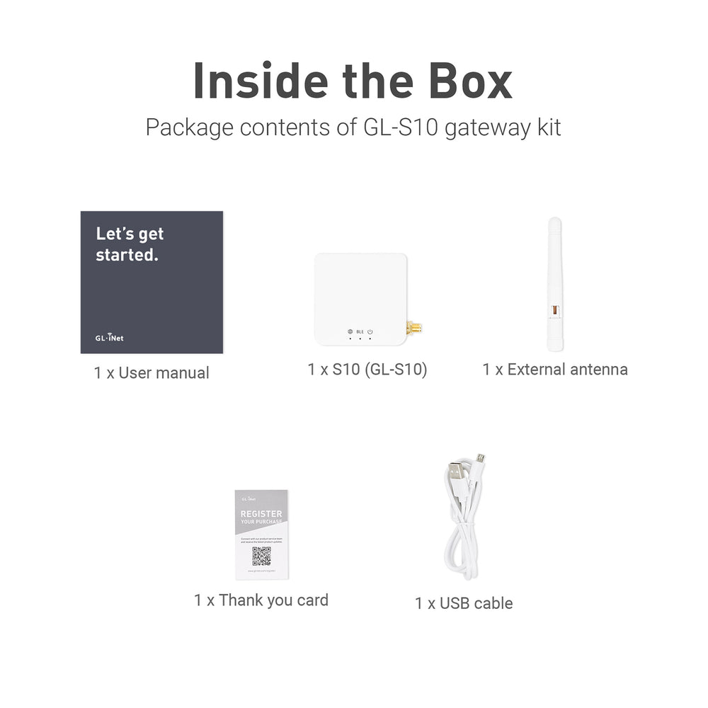 GL-S10 BLE  IoT Gateway | PoE Power Supply