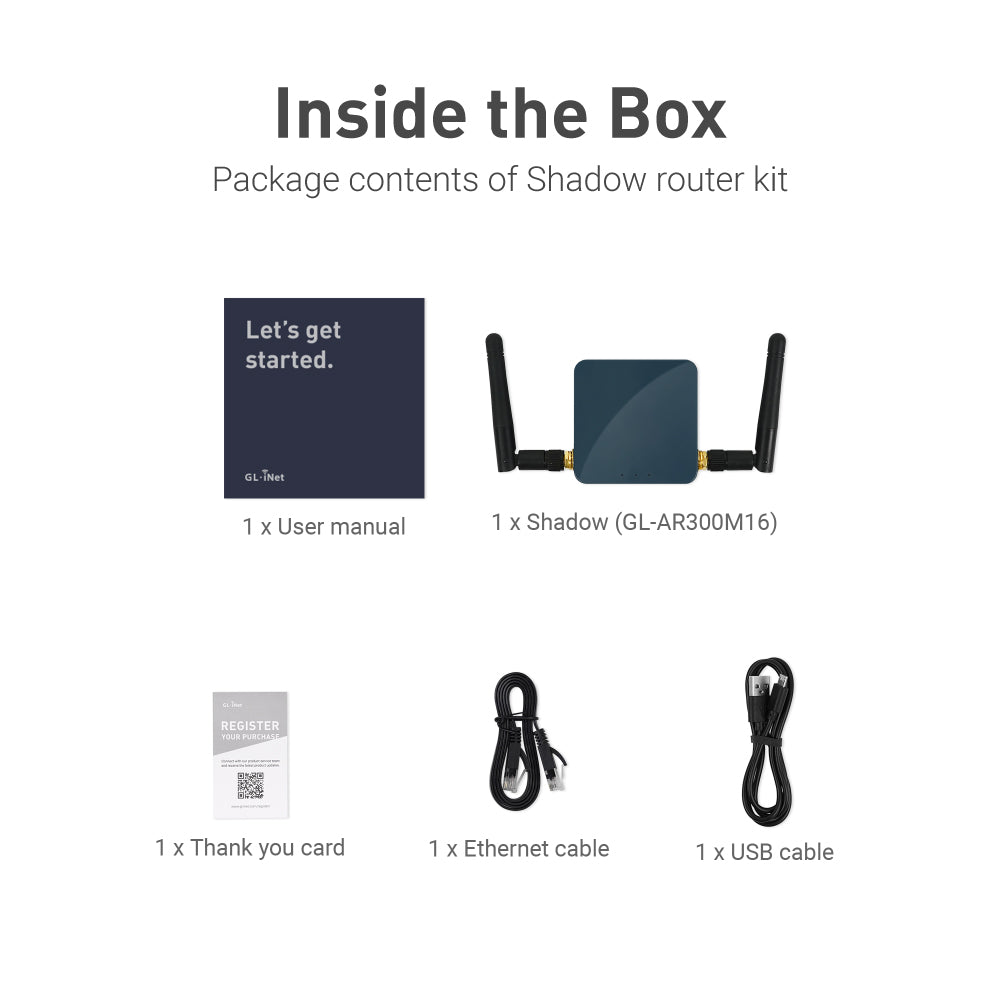 Cordless Mini Router Shadow (GL-AR300M) | Mini Smart Router — GL.iNet