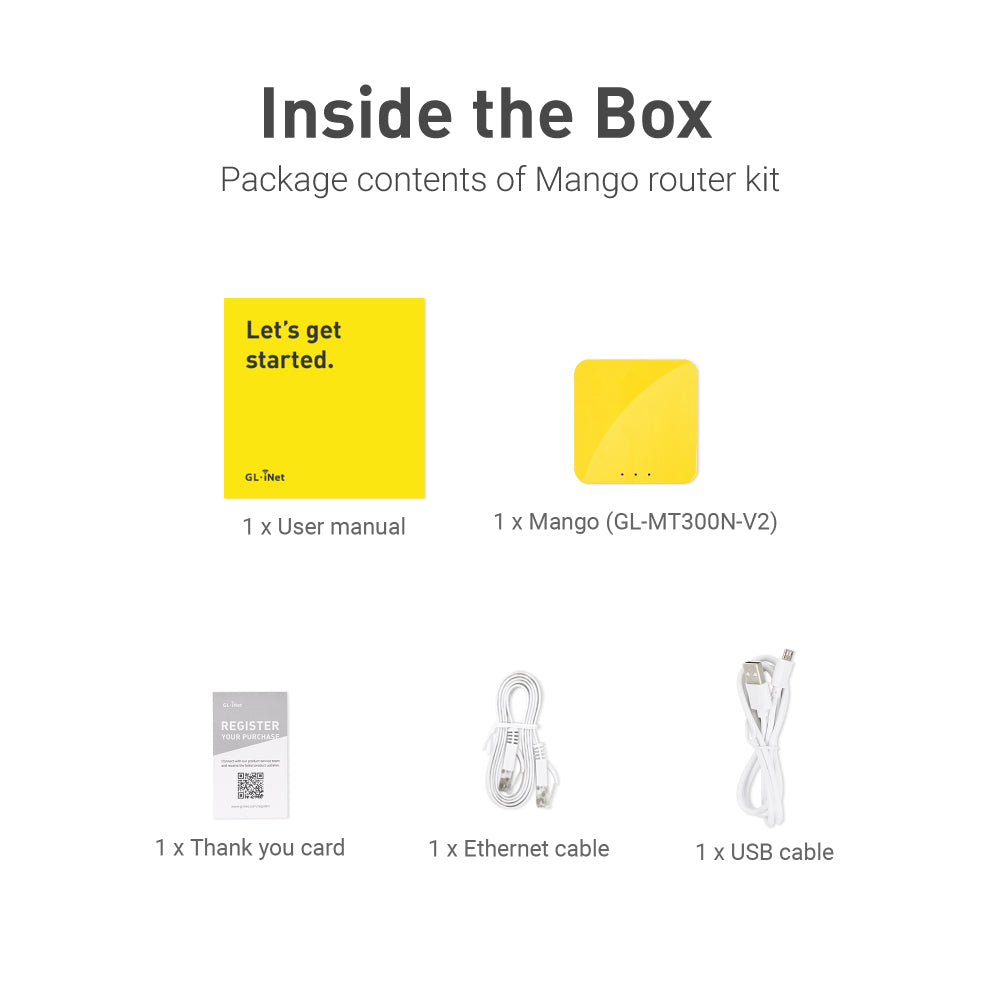Mango (GL-MT300N-V2) | ミニワイヤレスルーター — GL.iNet