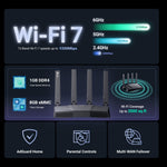 Flint 3 (GL-BE9300) Tri-band Wi-Fi 7 Home Router