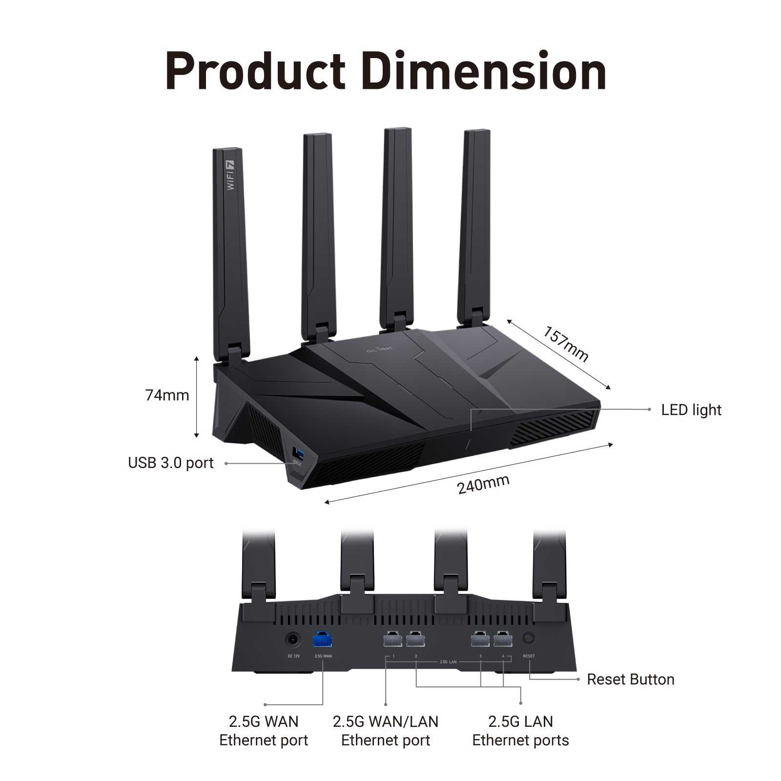 Flint 3 (GL-BE9300) | Tri-band Wi-Fi 7 Home Router — GL.iNet