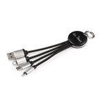 GL.iNet USB Power Cable All in One Charge Cable | Black | Nylon Braided