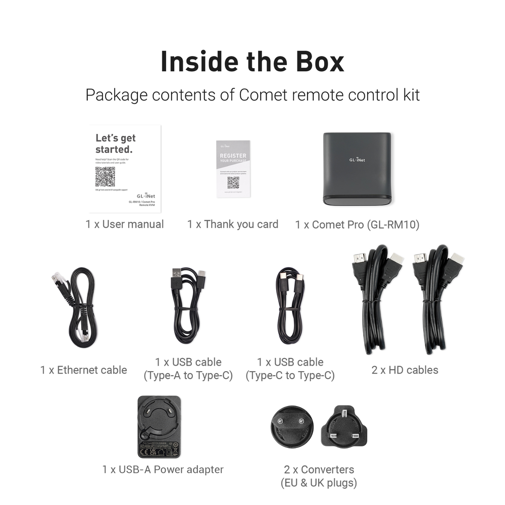 Comet Pro (GL-RM10) | Wi-Fi 6 Remote KVM with Touchscreen — GL.iNet Comet Pro (GL-RM10) | Wi-Fi 6 Remote KVM with Touchscreen — GL.iNet