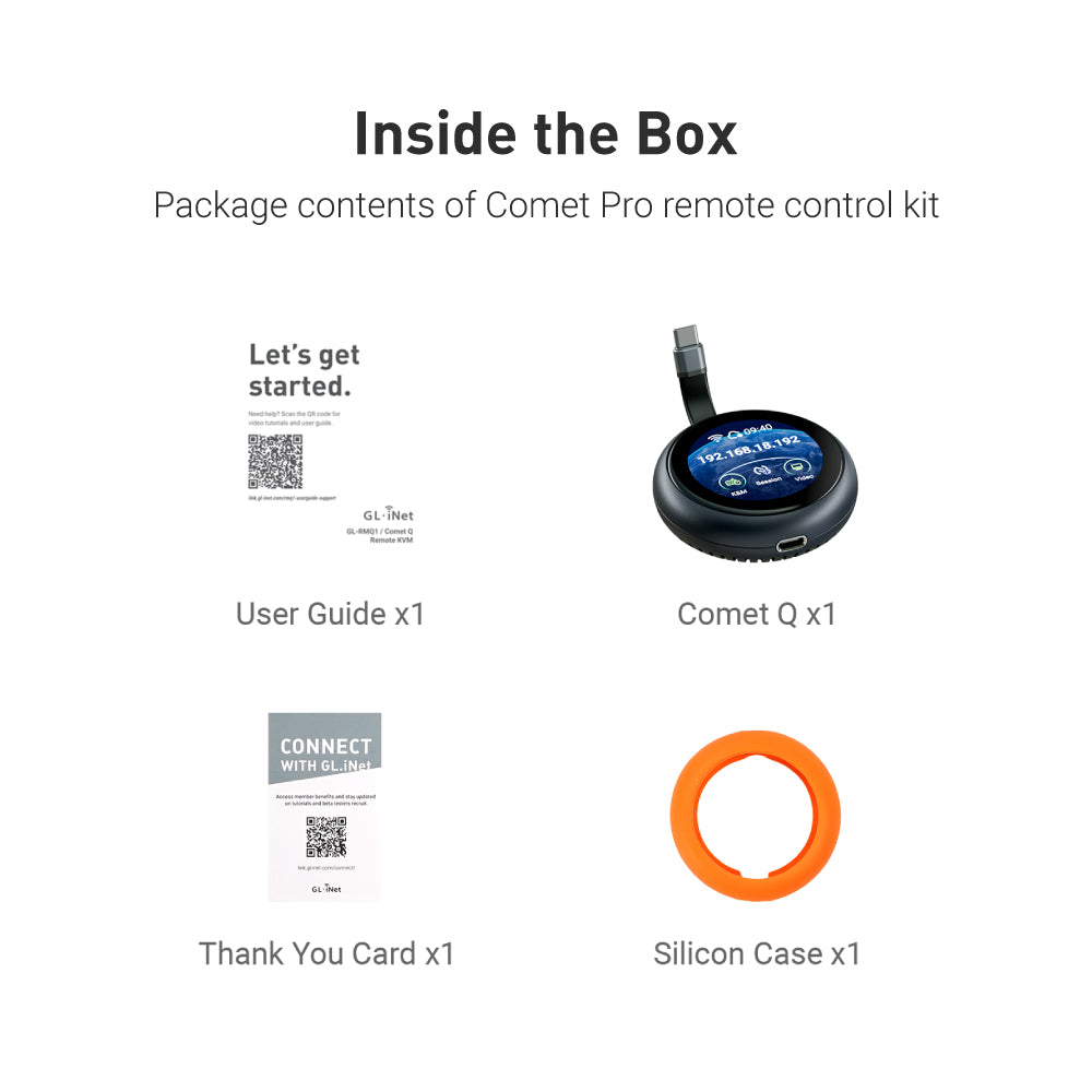 Comet Q (GL-RMQ1) All-in-One USB Remote KVM with Wi-Fi 6