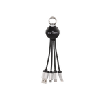 GL.iNet USB Power Cable All in One Charge Cable | Black | Nylon Braided