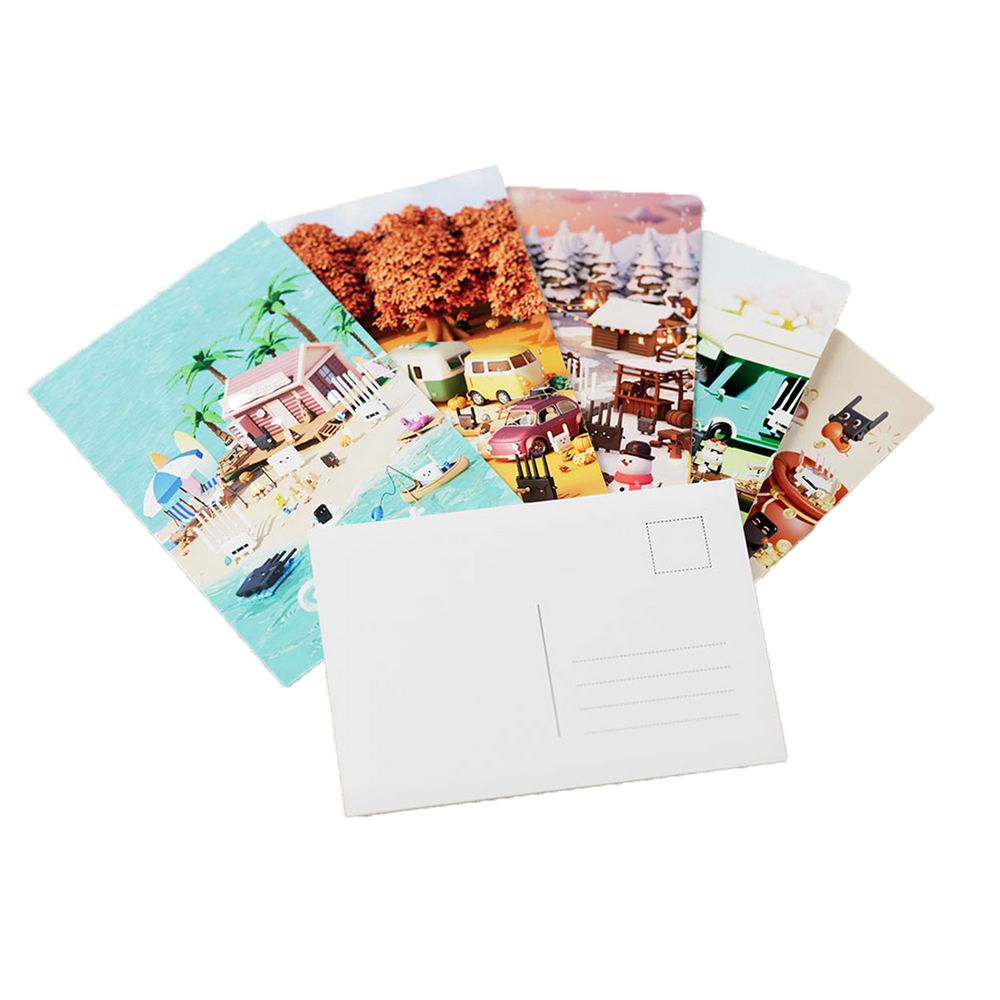 GL.iNet Postcard:Travel Router-Season Themed Postcards|SET: 5PCS