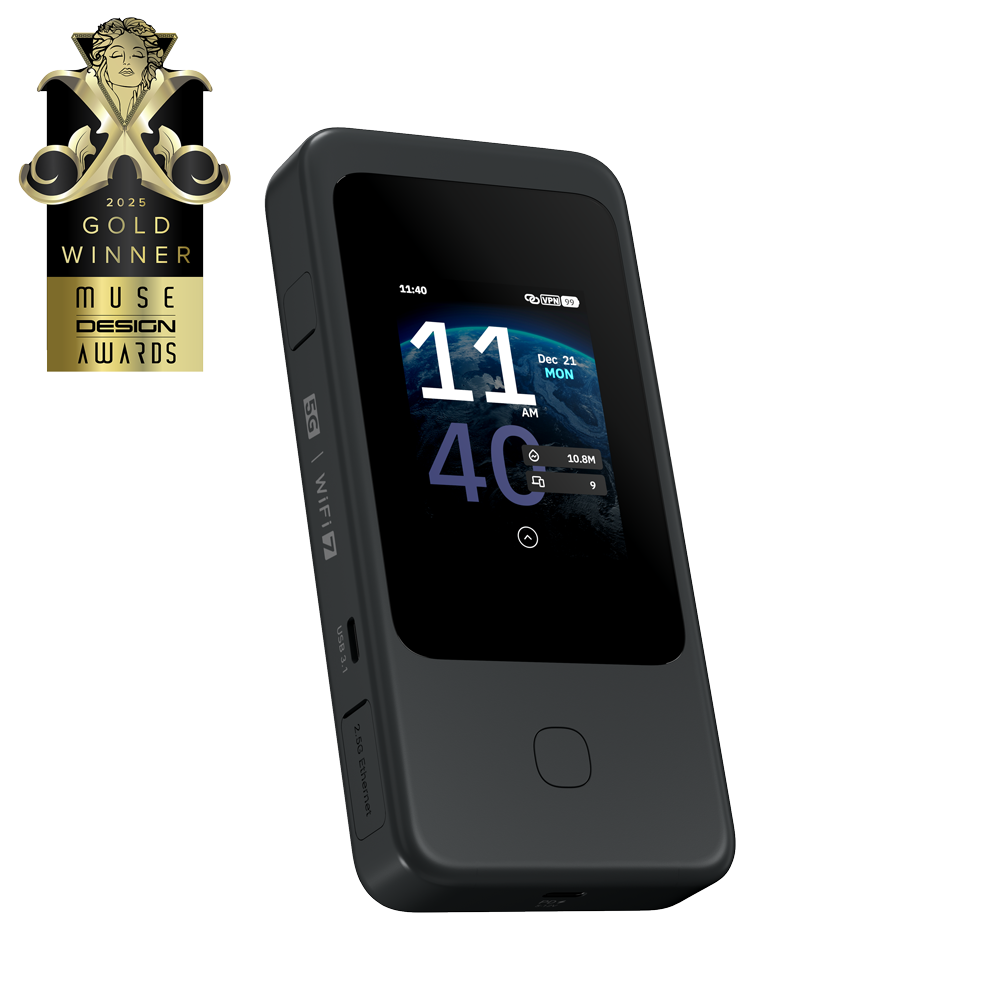 Mudi 7 (GL-E5800) 5G NR Tri-band Wi-Fi 7 Travel Router